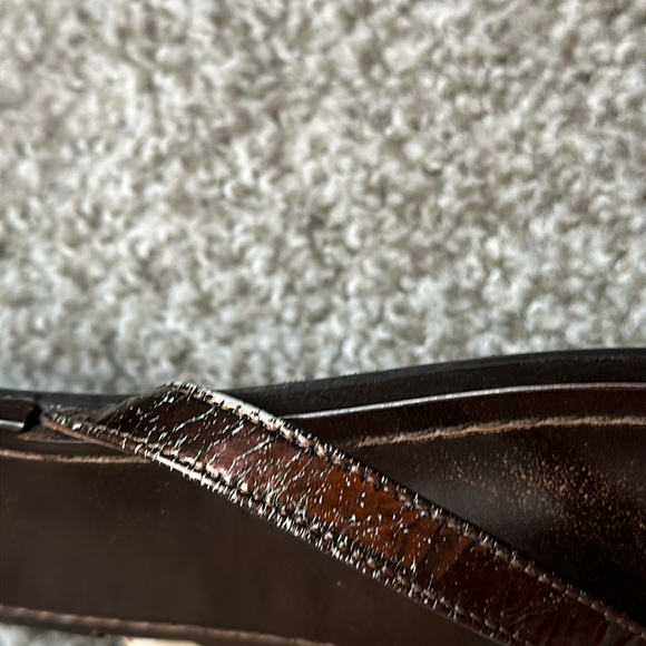 Jimmy Choo Size 38.5 Made in Italy Brown Flip Flop Sandals AS IS - Picture 10 of 11